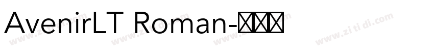 AvenirLT Roman字体转换